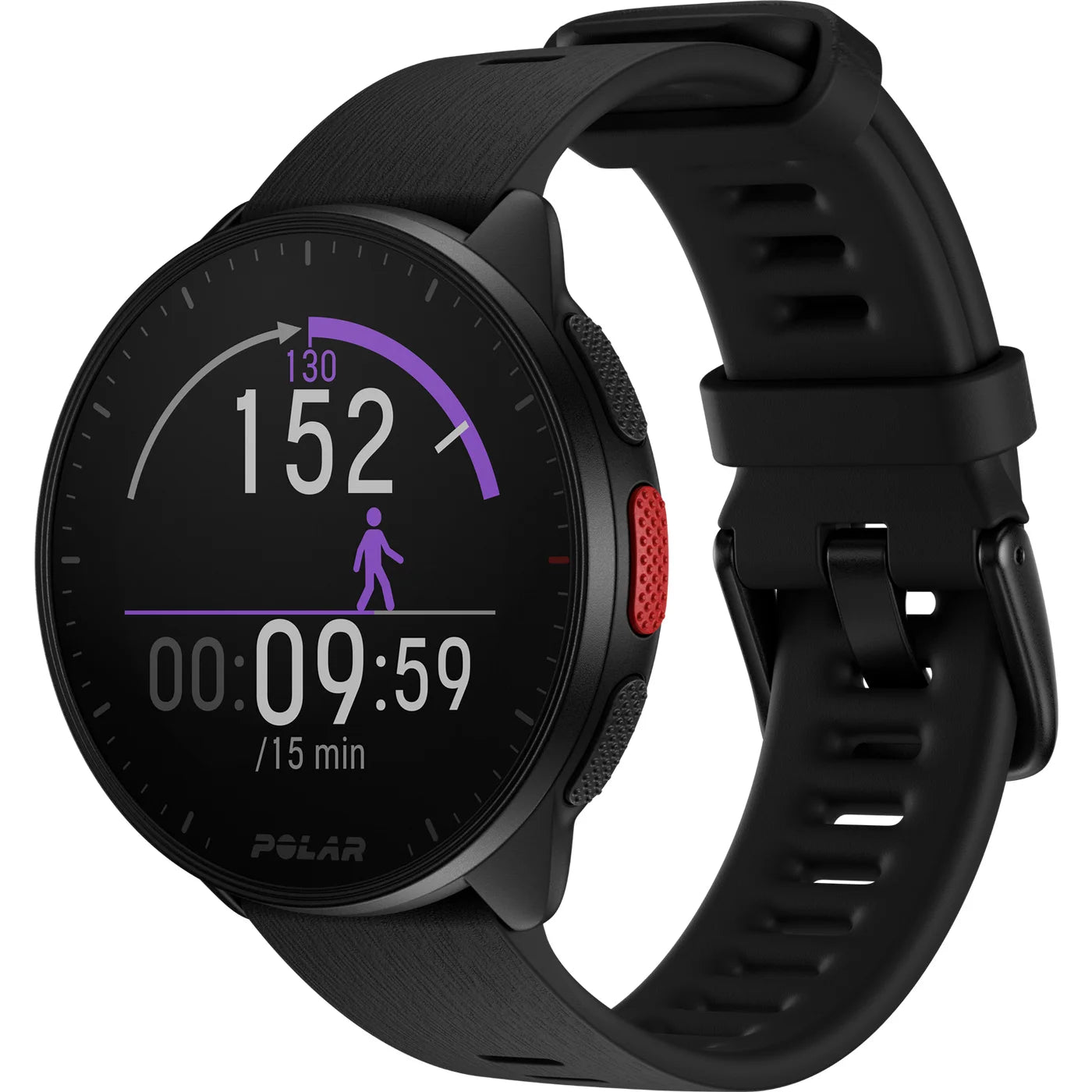 Polar Pacer Night Black S/L GPS Sportuhr Herzfrequenz Android iOS Wasserdicht - icomtech