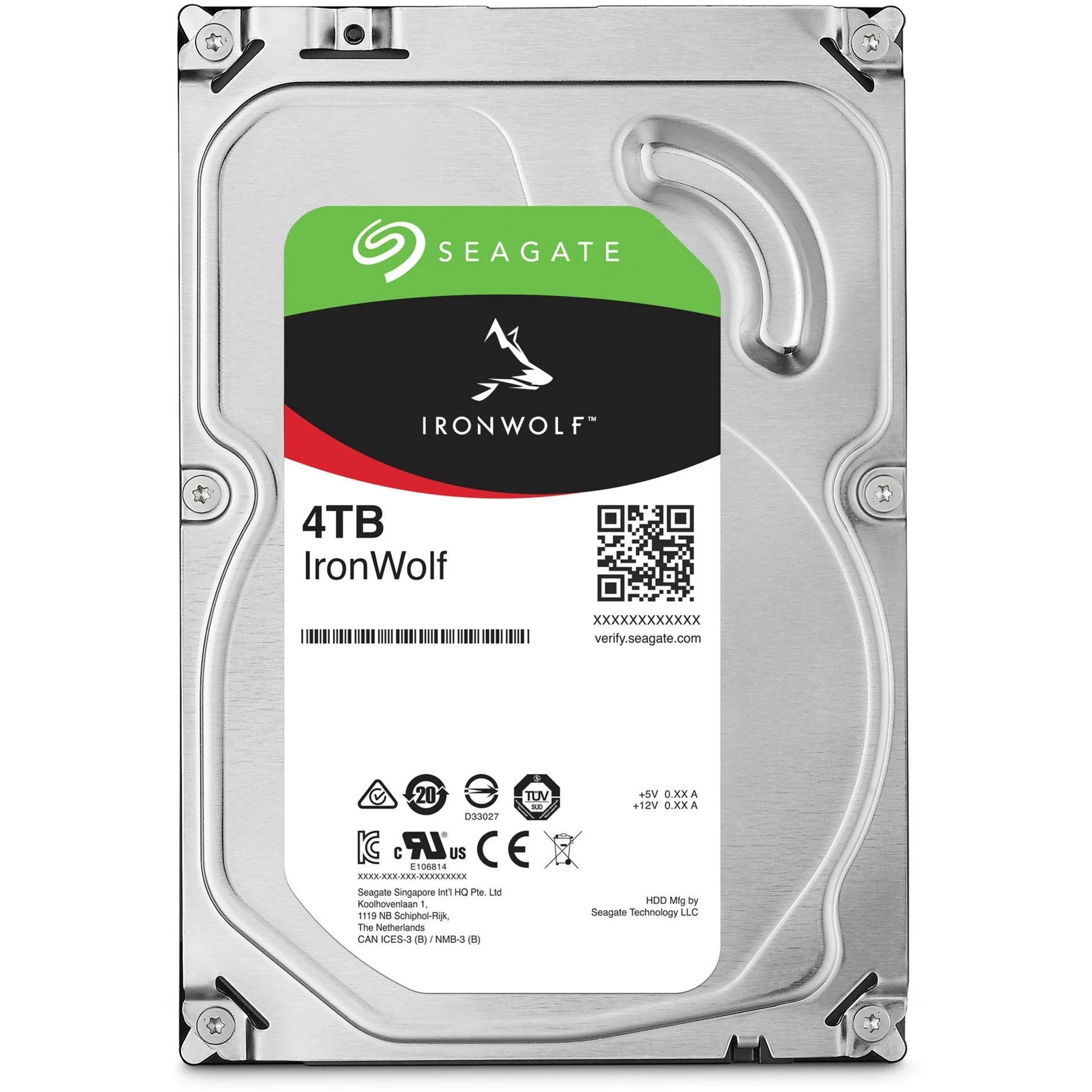Seagate IronWolf NAS HDD 4 TB 5400 rpm 3,5 Zoll SATA 6 Gbit/s CMR (ST4000VN006) - icomtech