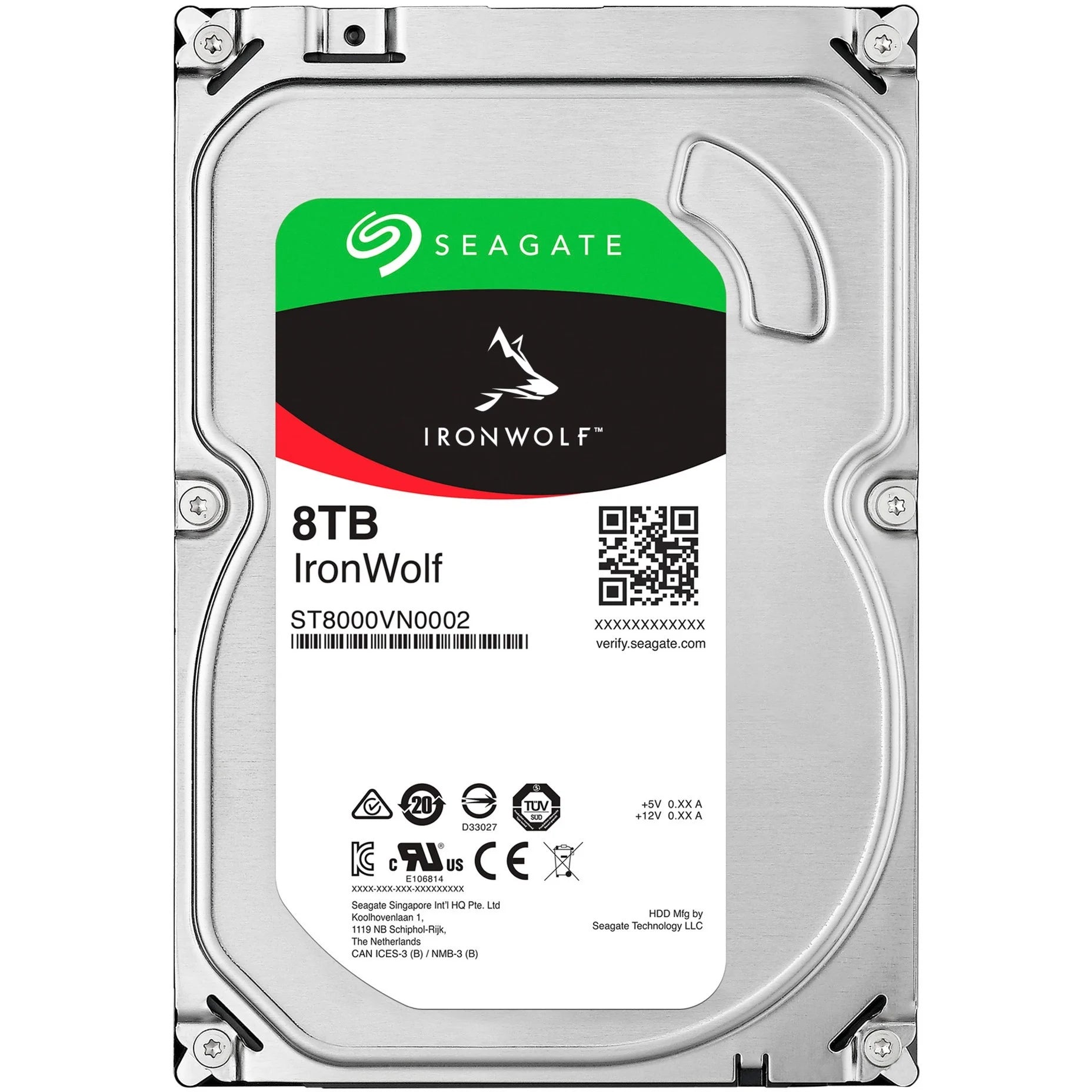 Seagate IronWolf 8 TB NAS HDD 5400 rpm 3,5 Zoll SATA 6 Gbit/s CMR (ST8000VN002) - icomtech