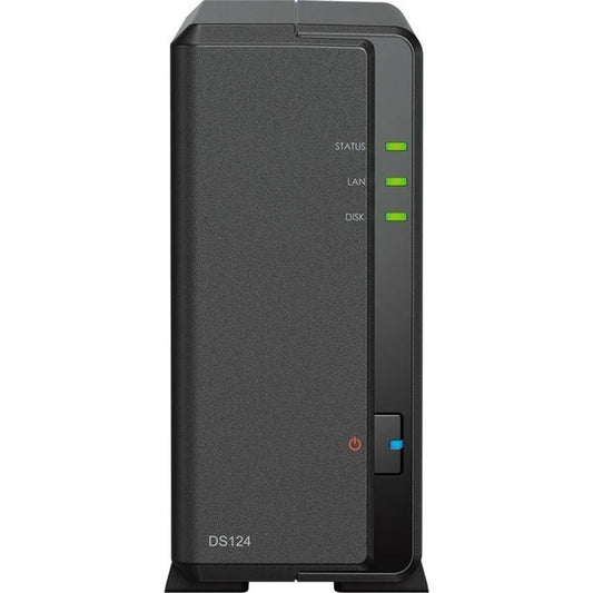 Synology DiskStation DS124 NAS Systeme 1-Bay 2,5"/3,5" SATA HDD/SSD Gigabit LAN - icomtech