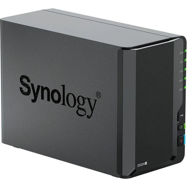 Synology DiskStation DS224+ NAS System 2-Bay 2,5"/3,5" SATA HDD/SSD Gigabit LAN - icomtech
