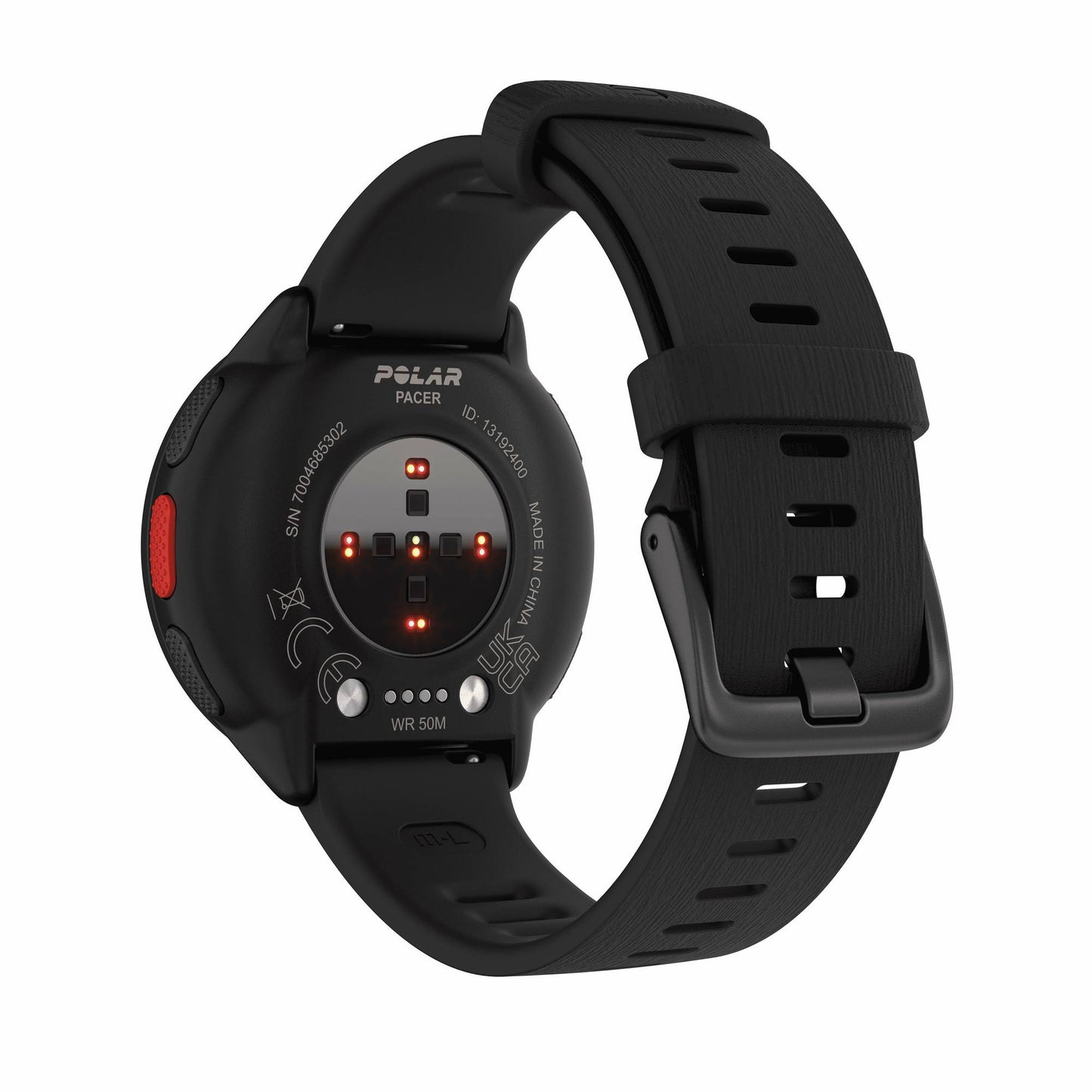 Polar Pacer Night Black S/L GPS Sportuhr Herzfrequenz Android iOS Wasserdicht - icomtech