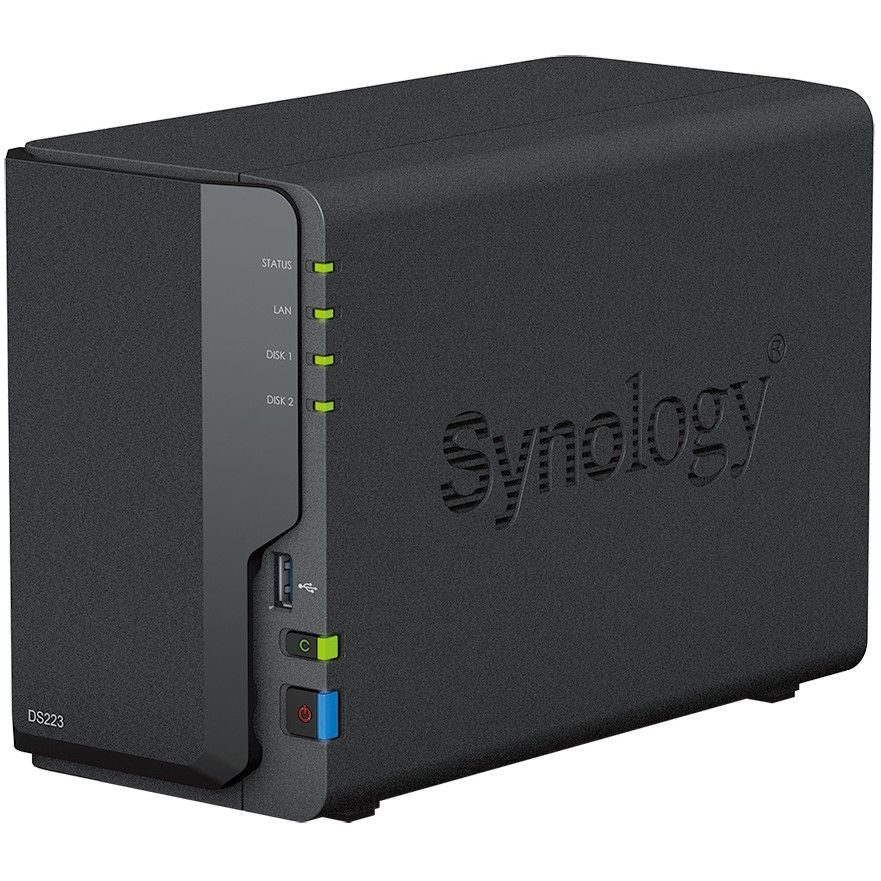 Synology DiskStation DS223 NAS Systeme 2-Bay 2,5"/3,5" SATA HDD/SSD Gigabit LAN
