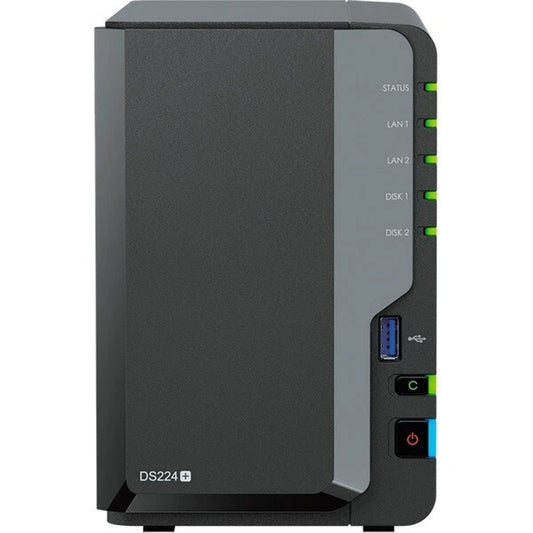 Synology DiskStation DS224+ NAS System 2-Bay 2,5"/3,5" SATA HDD/SSD Gigabit LAN