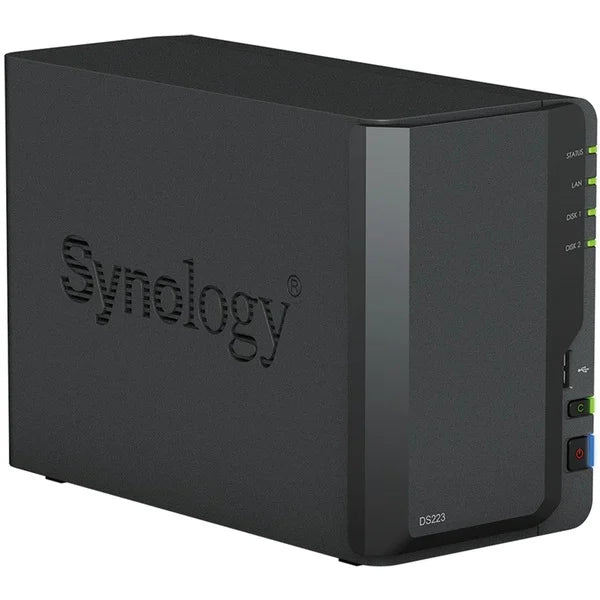Synology DiskStation DS223 NAS Systeme 2-Bay 2,5"/3,5" SATA HDD/SSD Gigabit LAN
