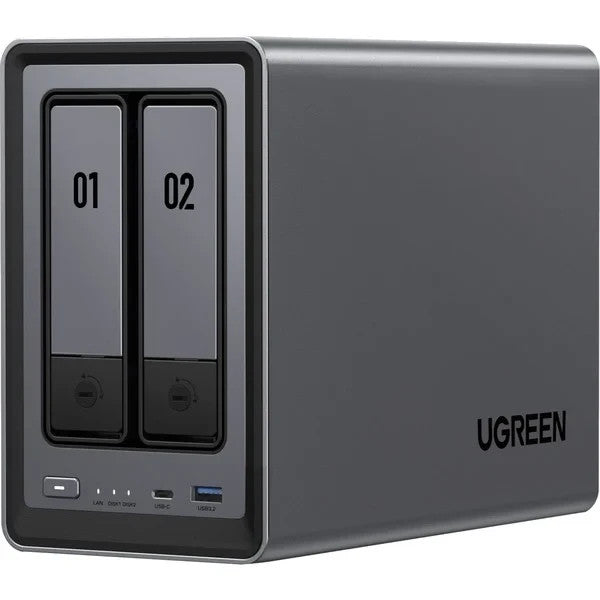 UGREEN NASync DXP2800 NAS System 2-Bay 2x SATA 2x M.2 SSD 1x 2.5GbE 8GB RAM